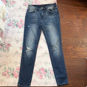 KanCan Dark Blue Distressed Jeans